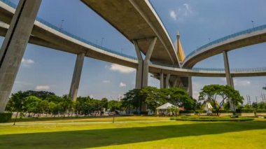 Park Klong delikanlı Pho sağlık Bahçe Tayland Bhumibol köprü görünümü