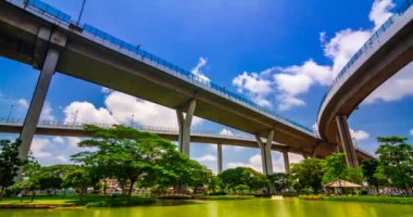 Park Klong delikanlı Pho sağlık Bahçe Tayland Bhumibol köprü görünümü