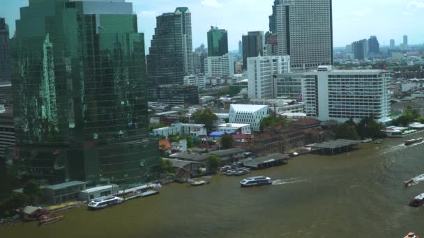 Vista Bangkok Capital Tailândia Você Verá Vida Das Pessoas Bangkok — Vídeo de Stock