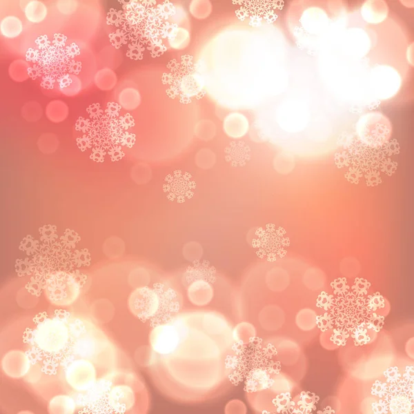 Turuncu Noel ışıkları arka plan — Stok Vektör