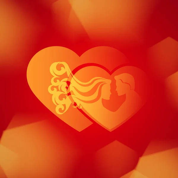 Día de San Valentín o fondo de boda . — Vector de stock