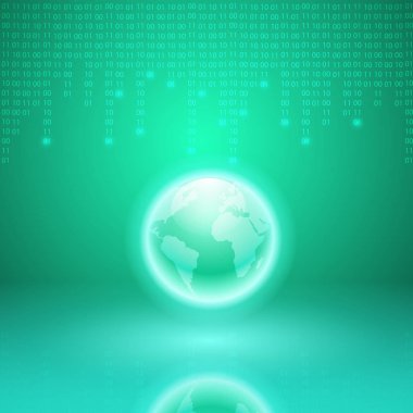 Dünya ile ikili kod akışı