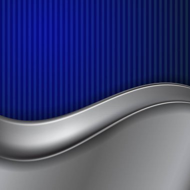 Metin için yer ile metal mavi arka plan