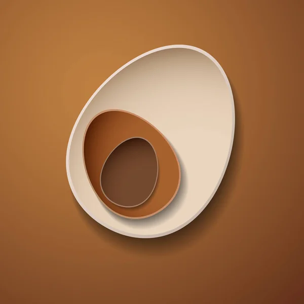 Abstrakt choklad påsk ägg bakgrund — Stock vektor