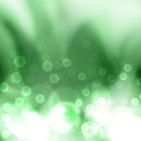 Fondo de luces verdes — Vector de stock