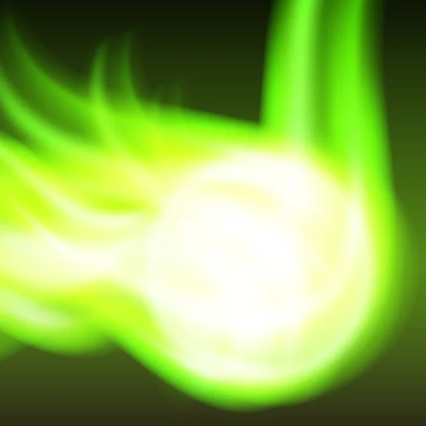 Fondo de fuego verde abstracto — Vector de stock