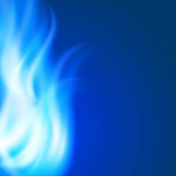 抽象的な青い火の背景 — ストックベクタ