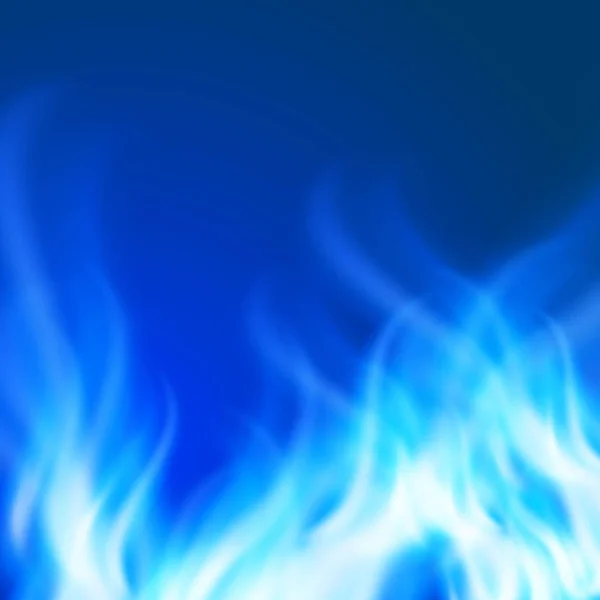 Abstract blauw vuur achtergrond — Stockvector