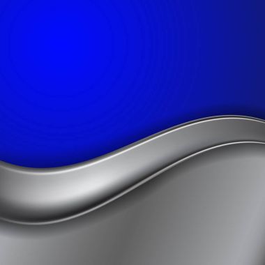 Metin için yer ile metal mavi arka plan