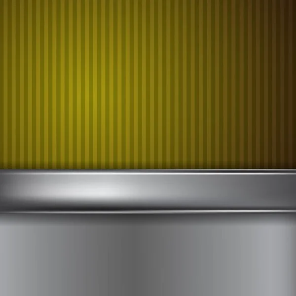 Fondo amarillo metal con lugar para texto — Vector de stock