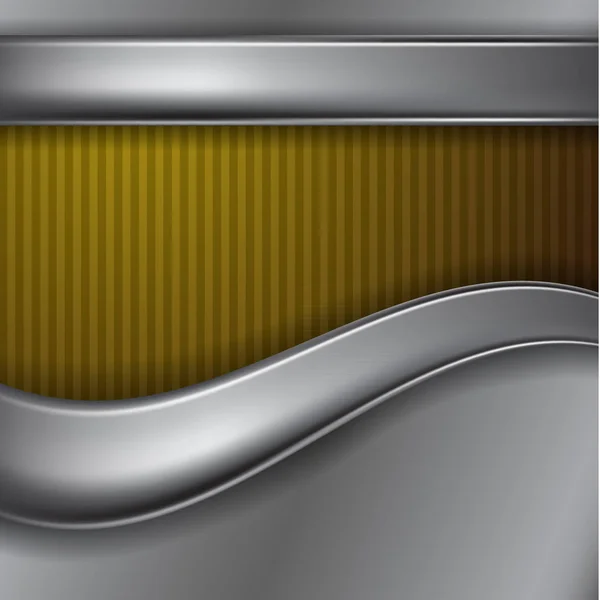 Metallgelber Hintergrund mit Platz für Text — Stockvektor