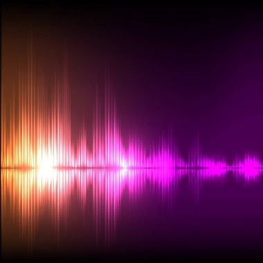 Equalizer'ı arka plan soyut. Mor-kırmızı dalga.