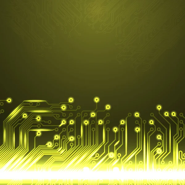 Devre kartı ile elektronik sarı arka plan