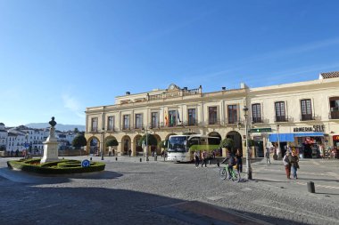 Ronda, İspanya 30 Ekim 2019: Ronda, İspanya 'nın göbeğindeki lüks Parador de Ronda Oteli