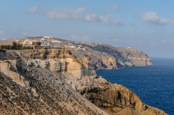 "A caldera" vulkáni hegység (1650 a.c.) az ősi — Stock Fotó