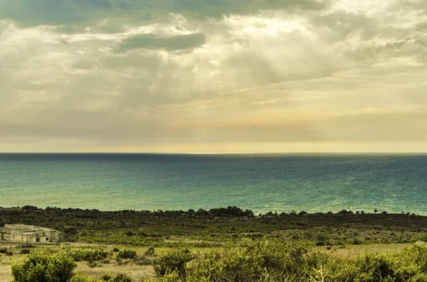Сицилийское побережье на высоте селинунта — стоковое фото