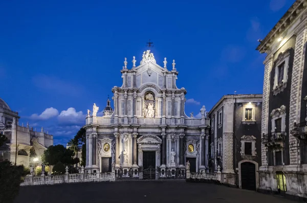 Cattedrale della città di catania sicilia italia — Foto Stock