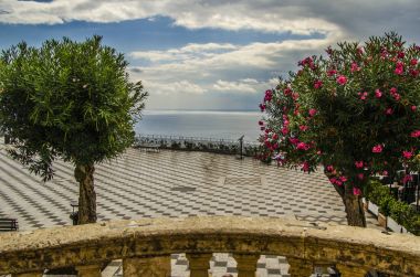 Taormina kentinde panoramik bakış açısı