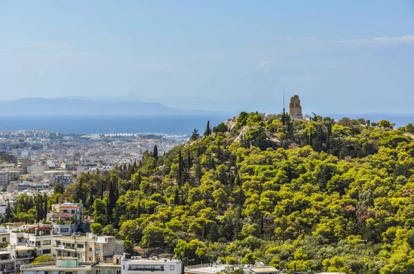 Filopappos Hill nella città di athens — Foto Stock