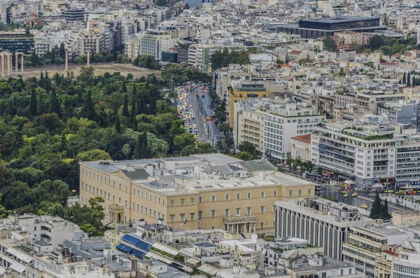 Vista aerea parlamento greco — Foto Stock