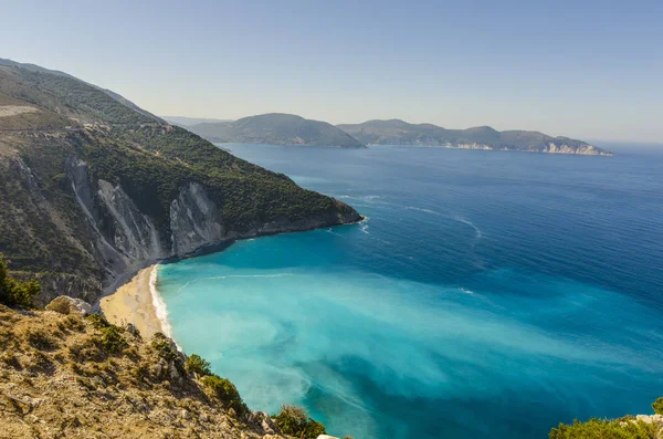 Turkuaz beach Myrtos Kefalonia panoramik nüansları