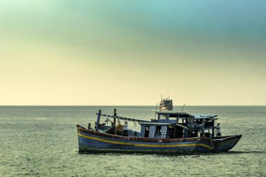 Balıkçı tekneleri adası Koh Samui Tayland