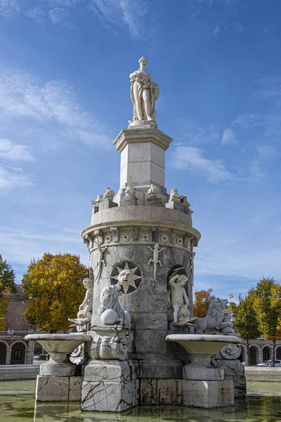 Fontana di Floridablanca primo piano. Aranjuez. Spagna madridea — Foto Stock