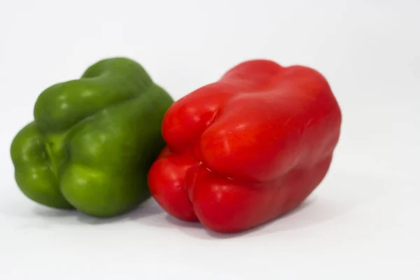 Red and green peppers — Stock Photo, Image