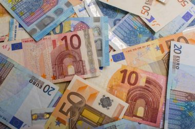 farklı kağıt eurobond notları arka planı ticaret sisteminin bir parçası olarak