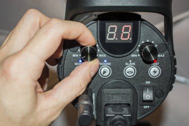 El şeker çubuğu flaş ışığı ayarlar