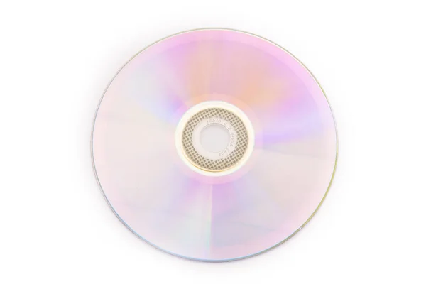 Disque DVD, isolé sur fond blanc — Photo
