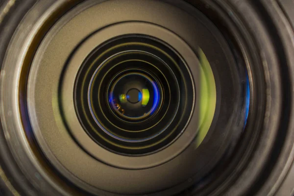 Achtergrond schittering in de lens van de lens — Stockfoto