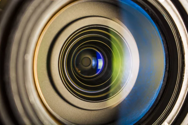 Achtergrond schittering in de lens van de lens — Stockfoto