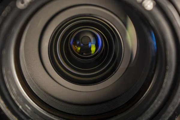 Achtergrond schittering in de lens van de lens — Stockfoto