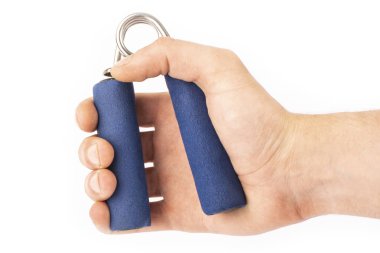 Mavi genişletici el ayrı tut