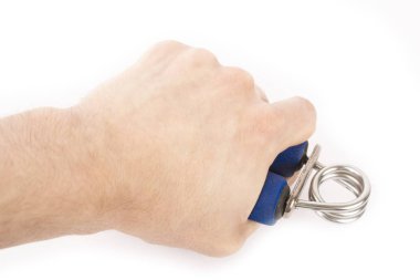 Mavi genişletici el ayrı tut