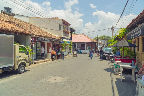 Marzo 2018 Galle Fort Sri Lanka Calle Fuerte Gall —  Fotos de Stock