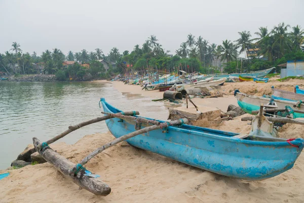 Лодки Рыбаков Порту Шри Ланки — стоковое фото