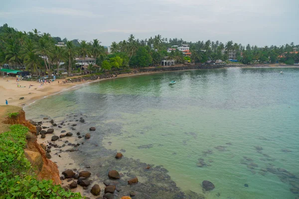 Merissa Sri Lanka Parrot Rock Enorme Rotsen Het Strand — Stockfoto