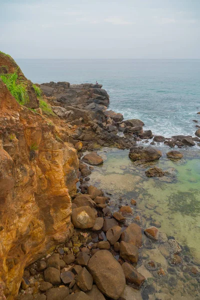 Merissa Sri Lanka Parrot Rock Pedras Enormes Praia — Fotografia de Stock