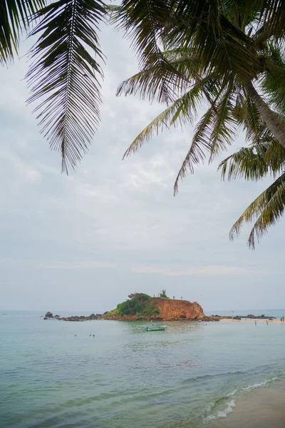 Merissa Sri Lanka Parrot Rock Enormes Rocas Playa — Foto de Stock