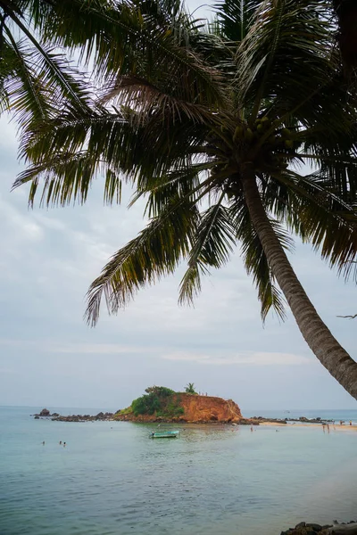 Merissa Sri Lanka Papageienrock Riesige Felsbrocken Strand — Stockfoto