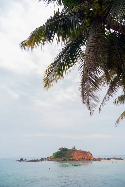 Merissa Sri Lanka Parrot Rock Enormes Rocas Playa —  Fotos de Stock