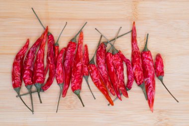 Kurutulmuş kırmızı kırmızı biber..