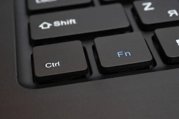 Chaves pretas de um teclado de computador . — Fotografia de Stock