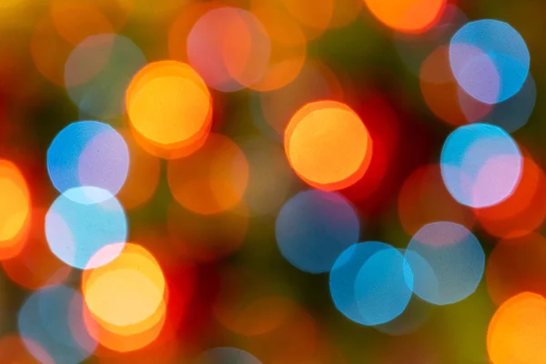 Abstract Feestelijke Wazige Achtergrond Mooie Bokeh Camera Lenzen Effect Ronde — Stockfoto