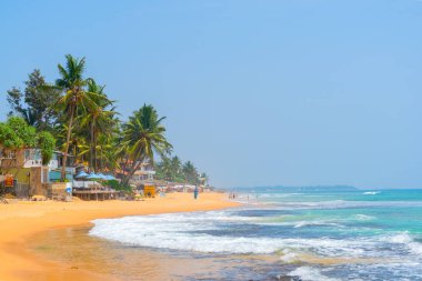 Mirissa, Sri Lanka, Asya 'daki kumlu sahilde bir otel.