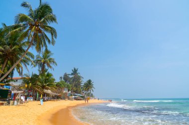 Mirissa, Sri Lanka, Asya 'daki kumlu sahilde bir otel.