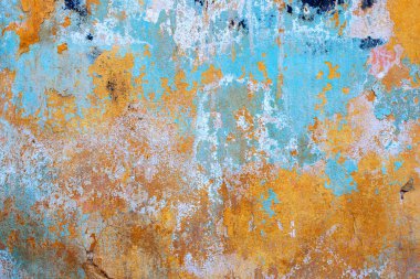 Arka plan için paslı paslı yüzeyin tam kare görüntüsü