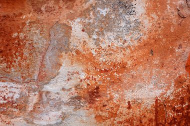 Arka plan için paslı paslı yüzeyin tam kare görüntüsü